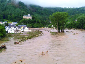 Wassermassen in Kreuzberg/Ahr